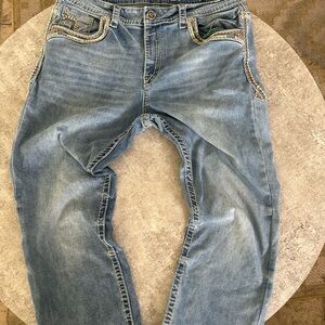 Casual Light Blue Relaxed Fit Jeans